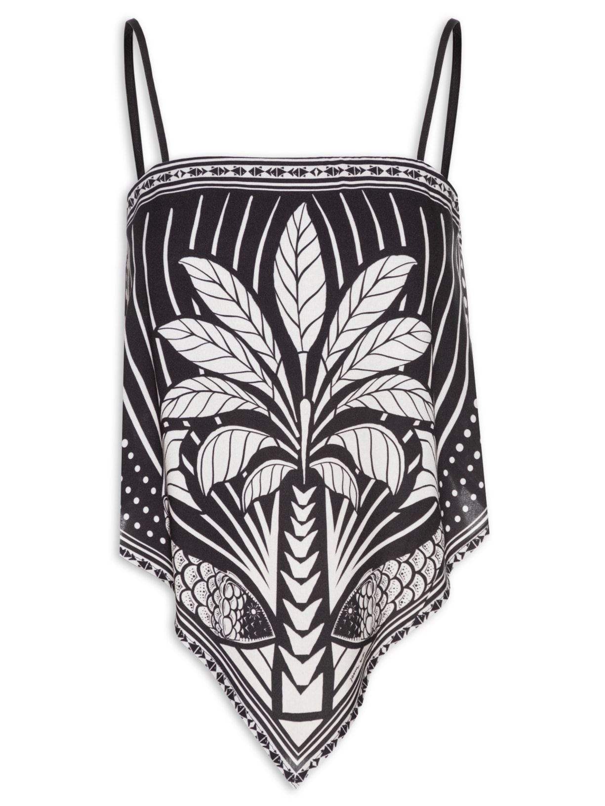 Regata Feminina Lenço Foz - Preto