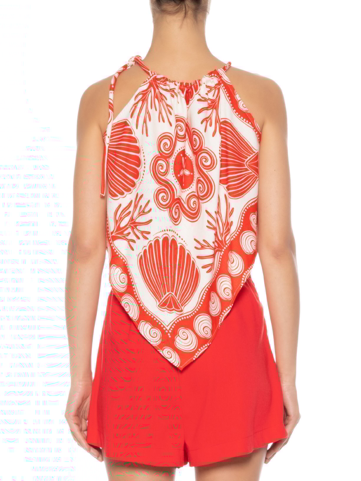 Regata Feminina Lenço Ilhéus Vermelho Farm