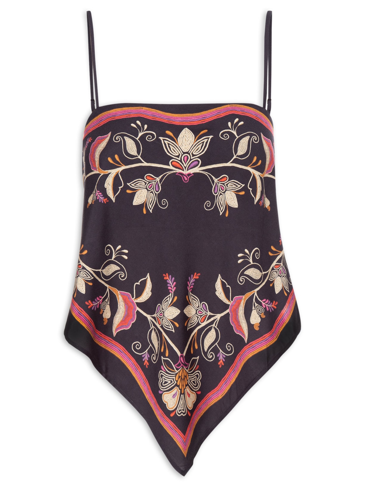 Regata Feminina Lenço Lia - Preto