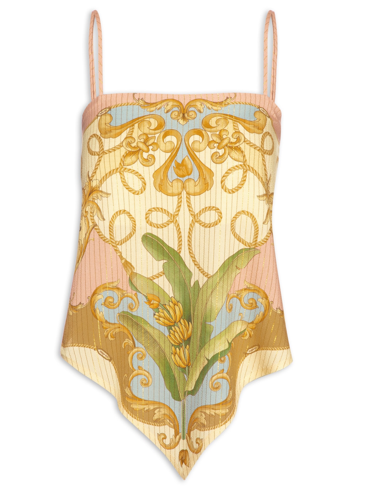 Regata Feminina Lenço realeza De Banana - Amarelo