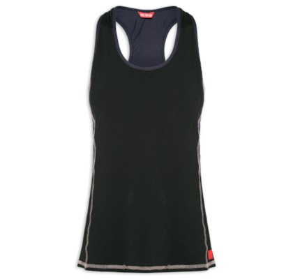 Regata Feminina Lisa  Cardio - Preto