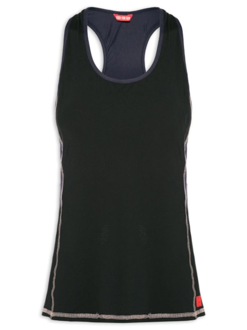 Regata Feminina Lisa Cardio - Preto