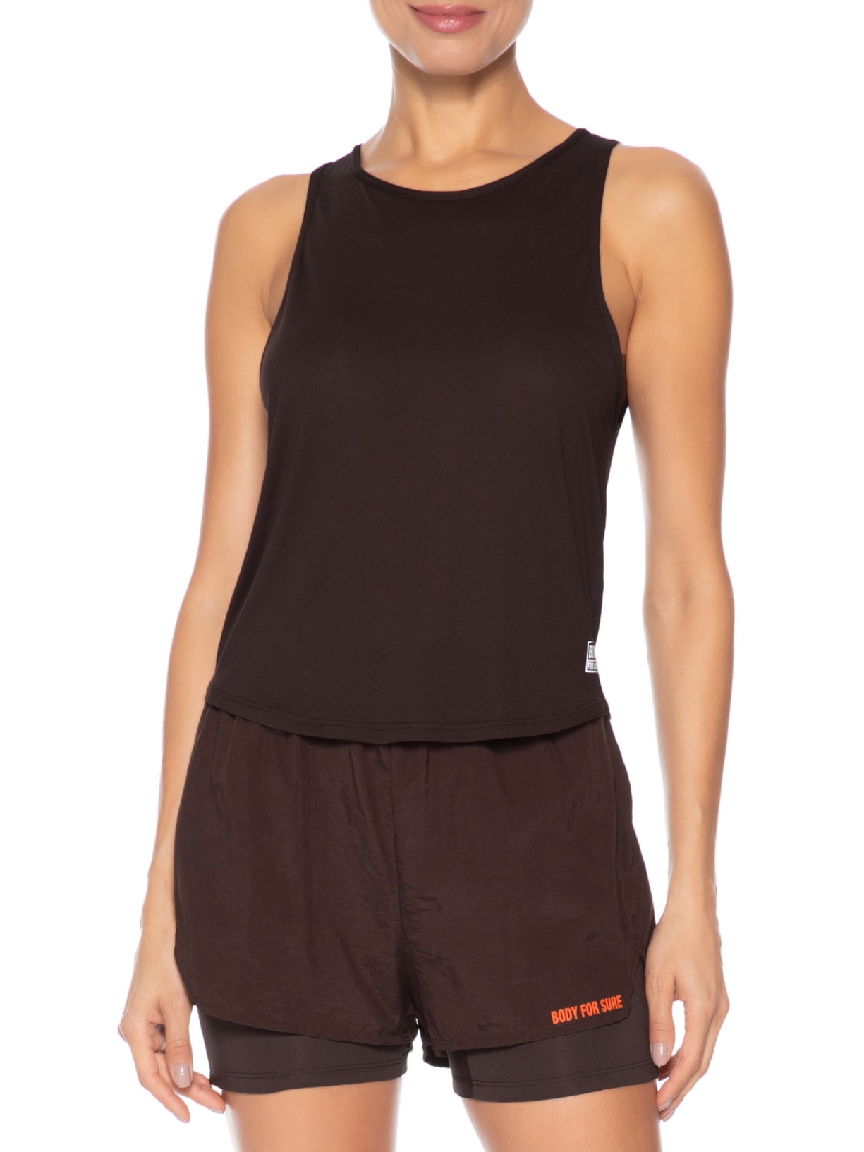 Regata Feminina Lisa Essentials Marrom Body For Sure