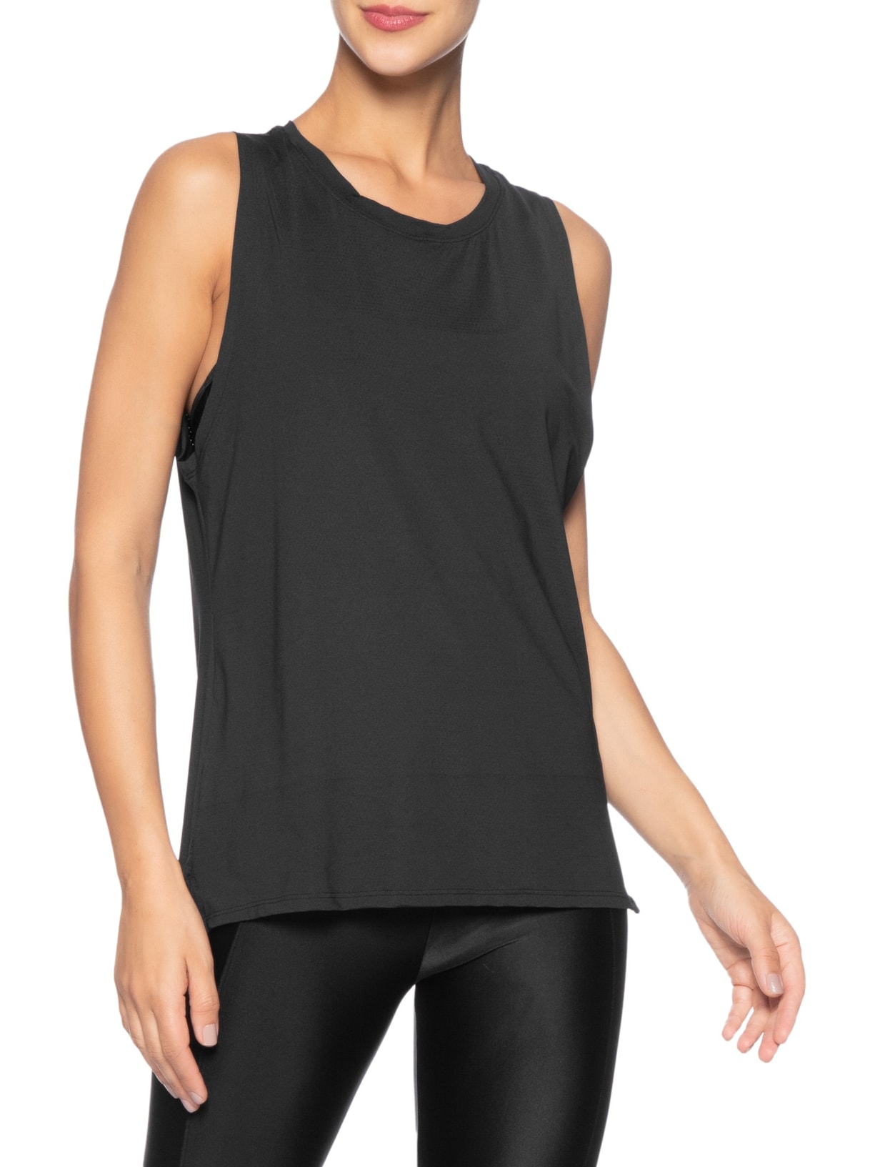 Regata Feminina Lisa Move Preto Body For Sure