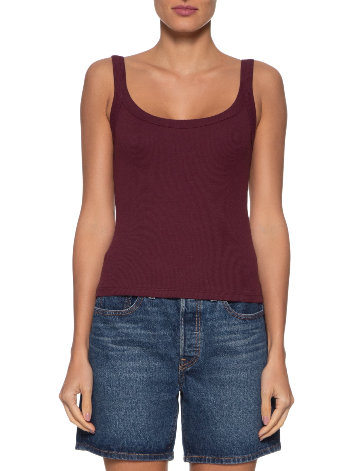 Regata Feminina Lisa Vinho Hering + Nv