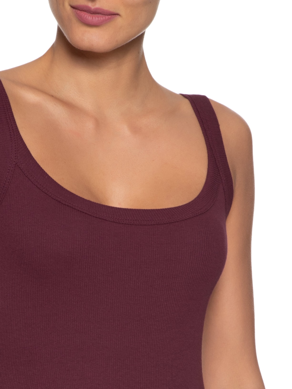 Regata Feminina Lisa Vinho Hering + Nv