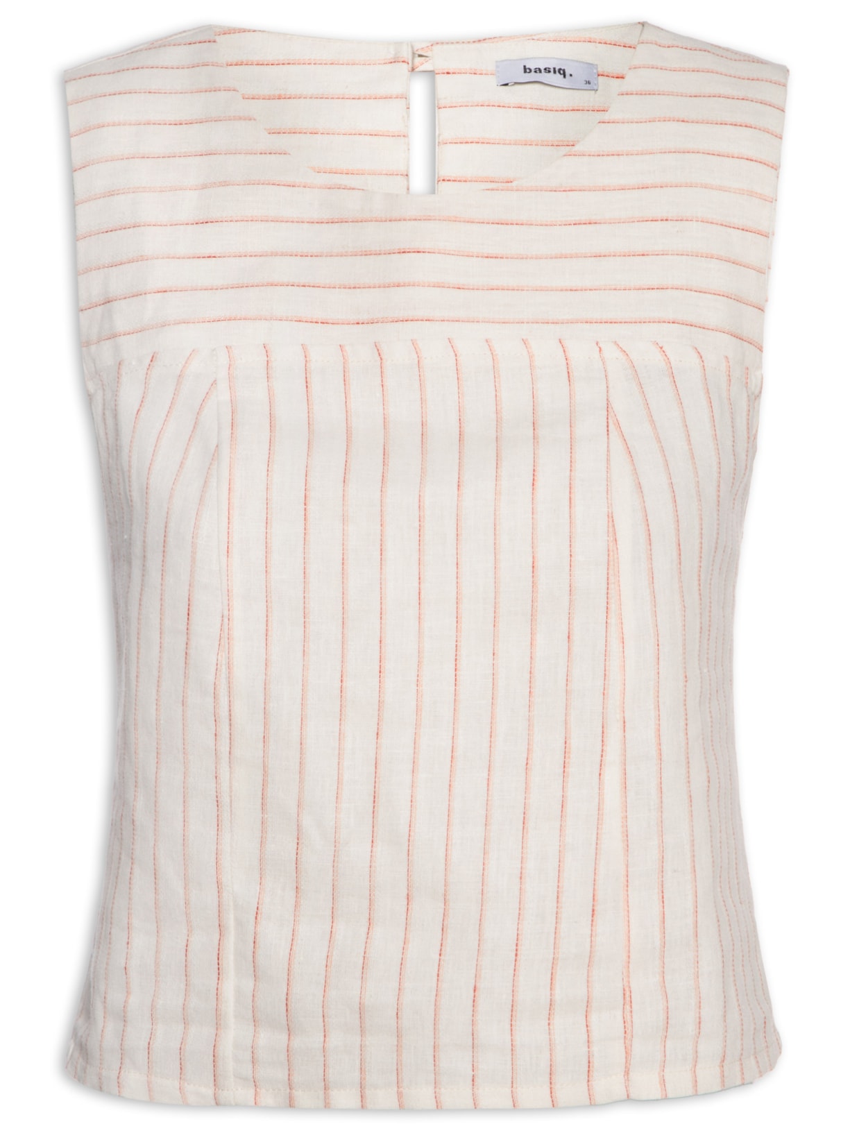 Regata Feminina Listrada Básica - Bege