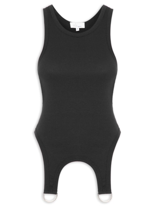 Regata Feminina Malha Amy - Preto