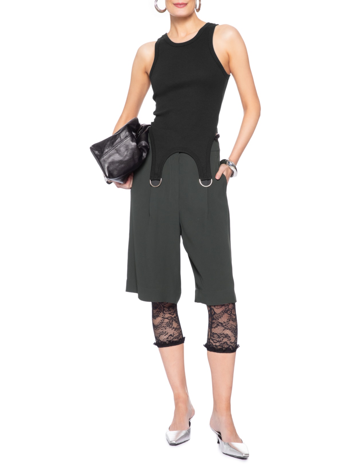 Regata Feminina Malha Amy Preto Nk