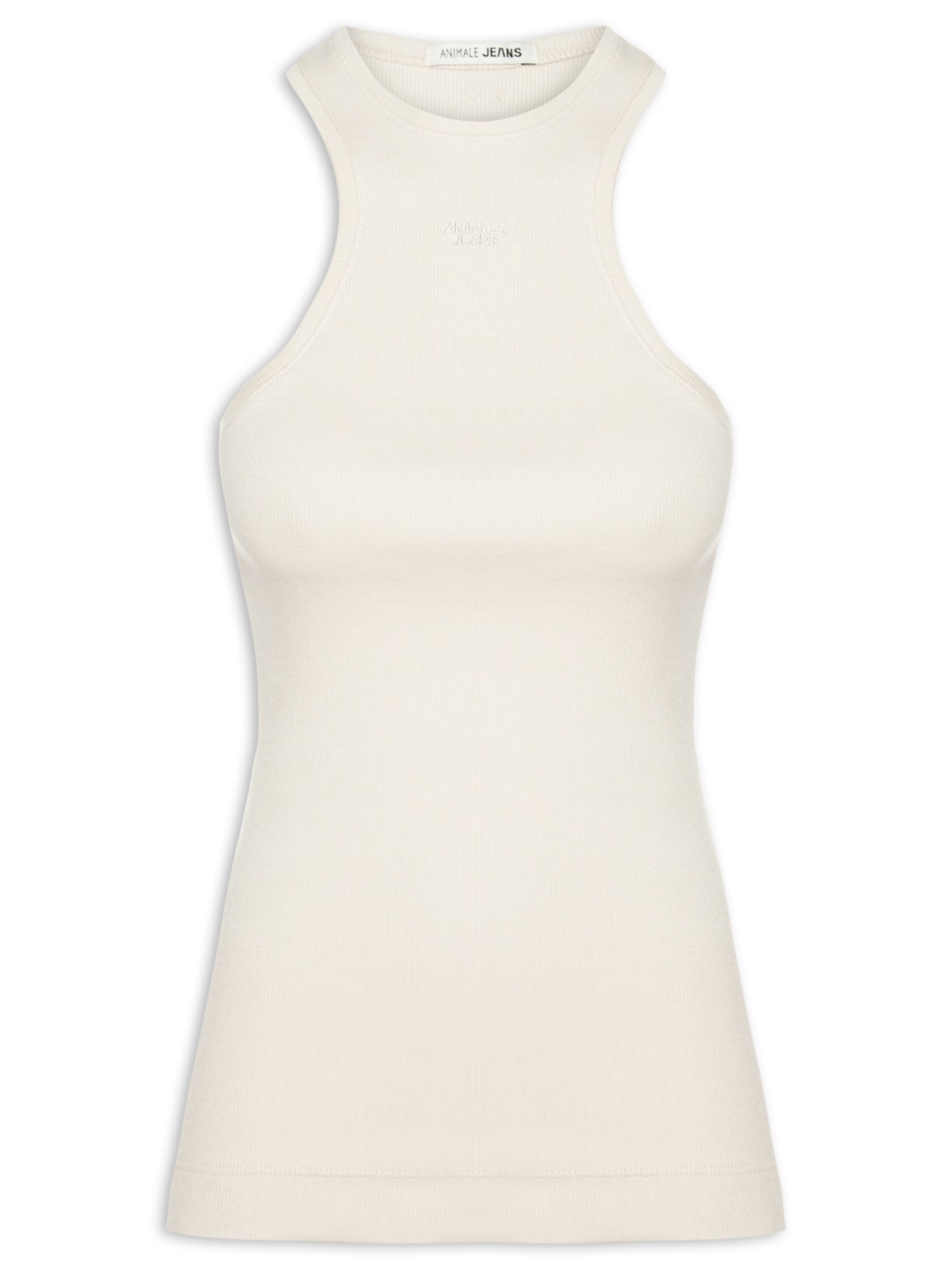 Regata Feminina Malha Halter - Cinza