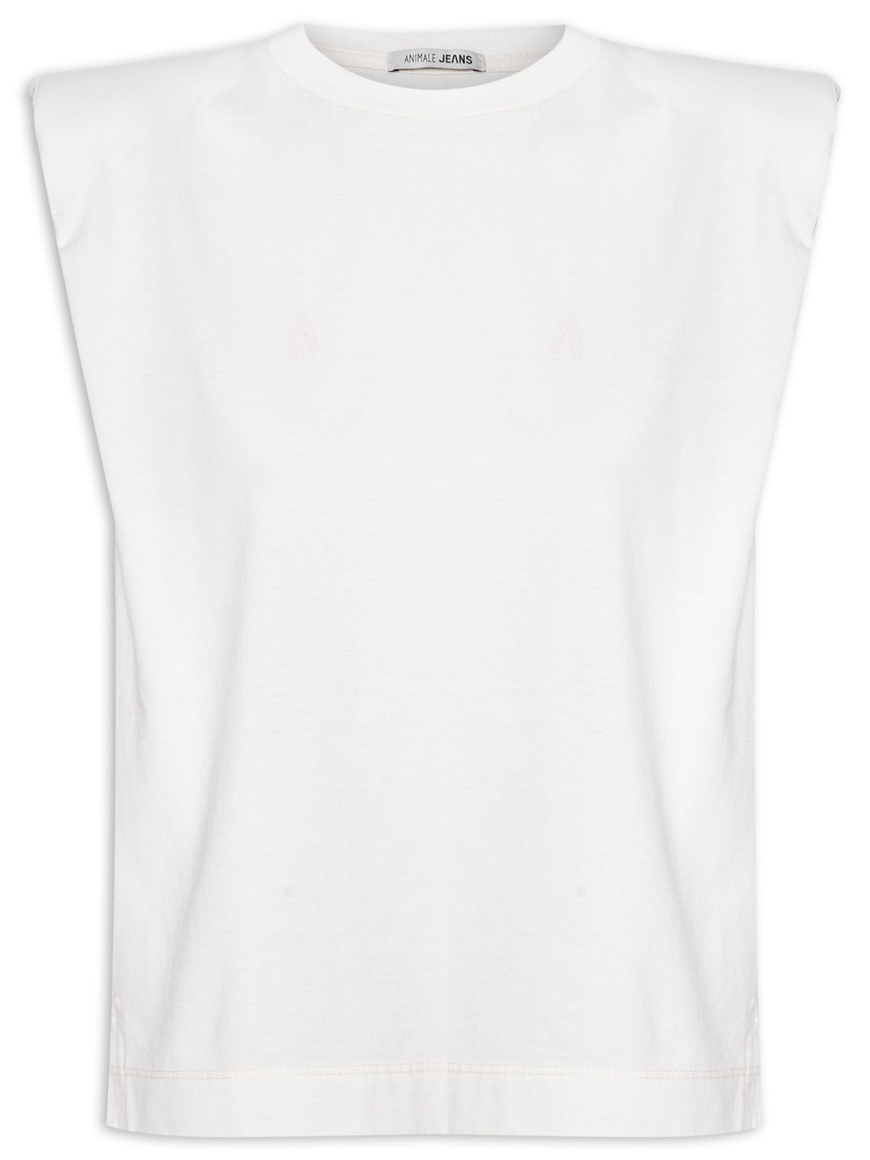 Regata Feminina Malha Muscle Tee Basic - Off White