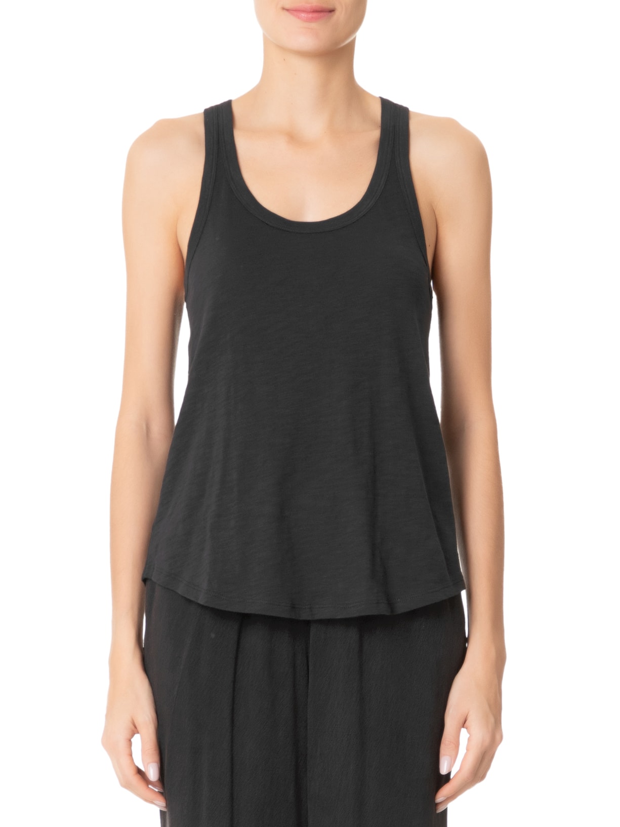 Regata Feminina Malha Nadador Preto Maria Filó