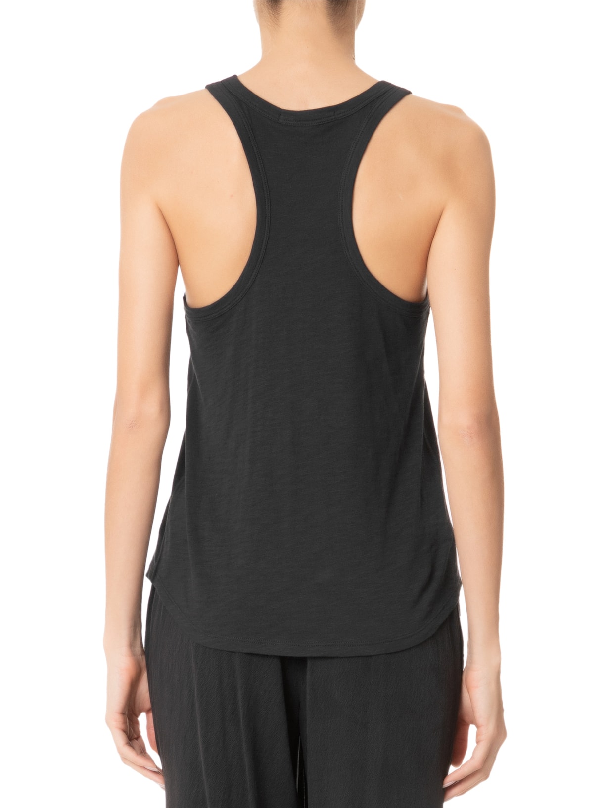 Regata Feminina Malha Nadador Preto Maria Filó