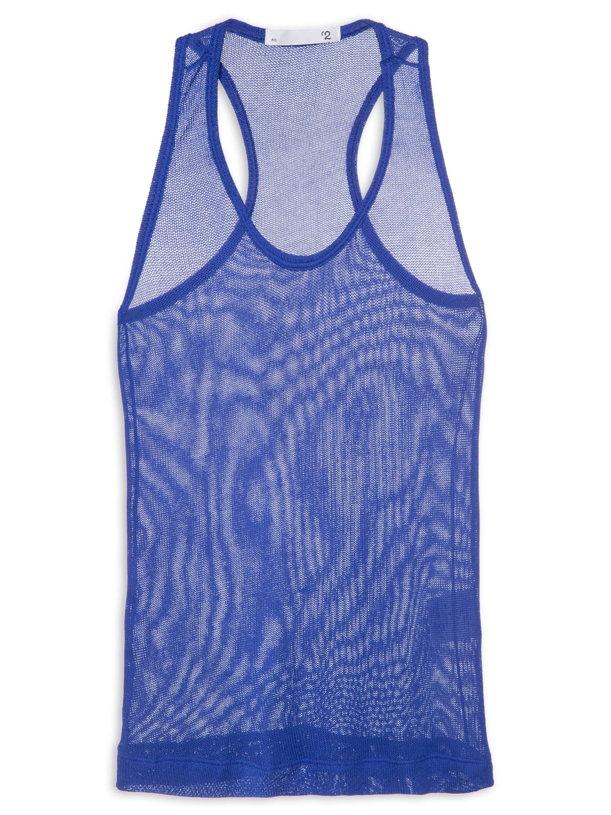 Regata Feminina Malha Transparente - Azul
