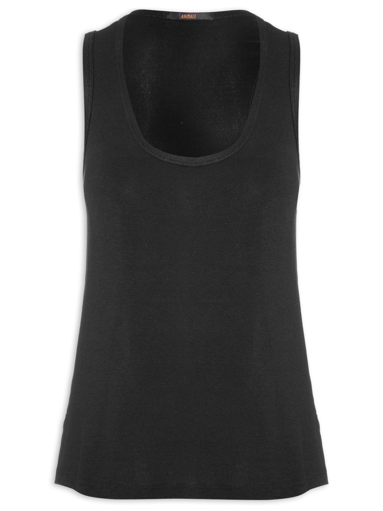Regata Feminina Malha Vivian Basic - Preto