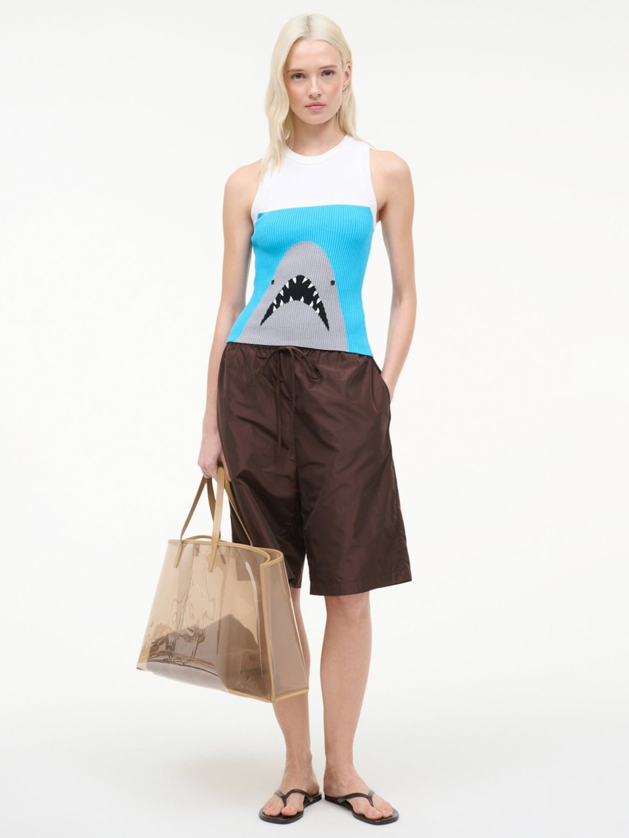 Regata Feminina Malia Tank Azul Staud