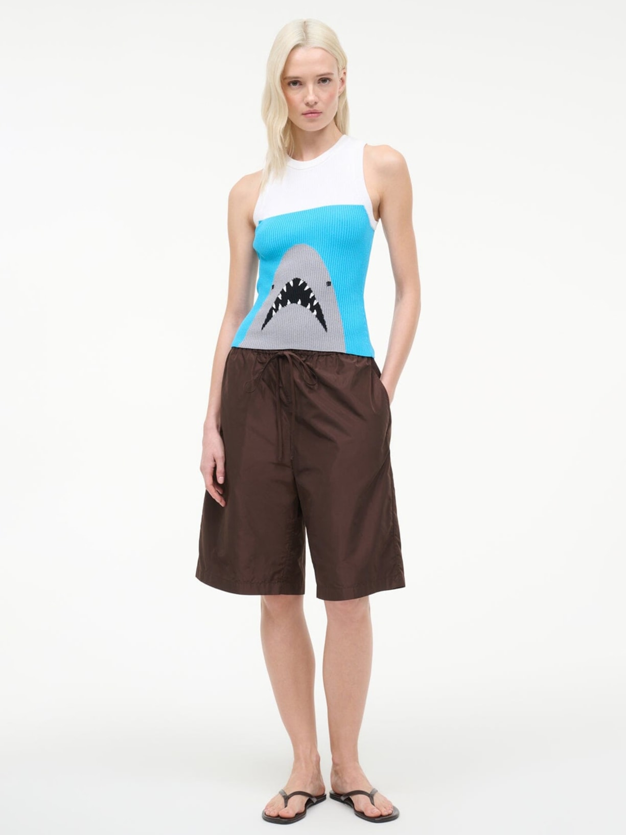 Regata Feminina Malia Tank Azul Staud