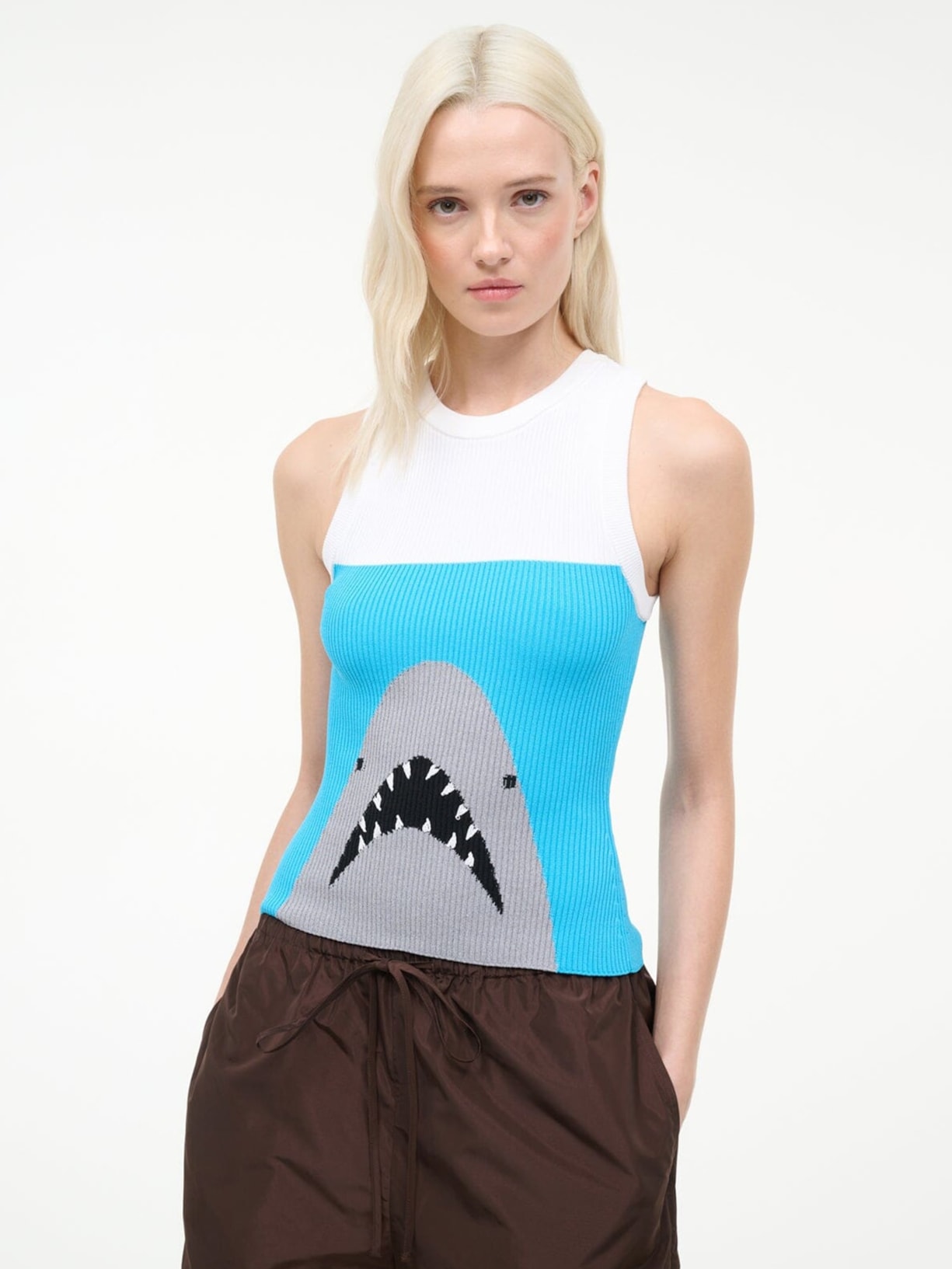 Regata Feminina Malia Tank Azul Staud