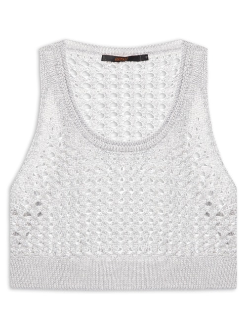 Regata Feminina Maxi Rede - Prata