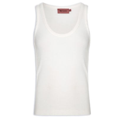 Regata Feminina Melanie Color V26 - Branco