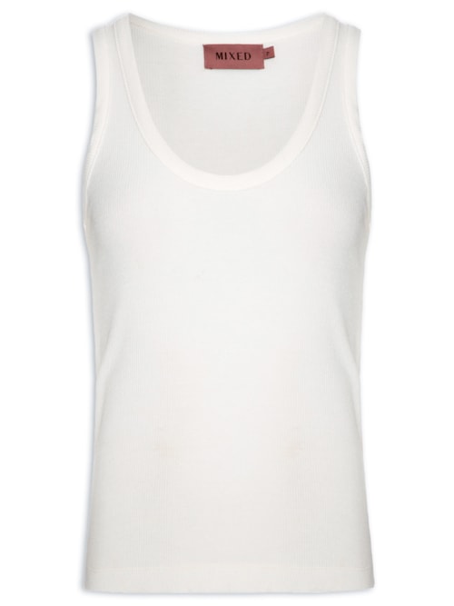 Regata Feminina Melanie Color V26 - Branco