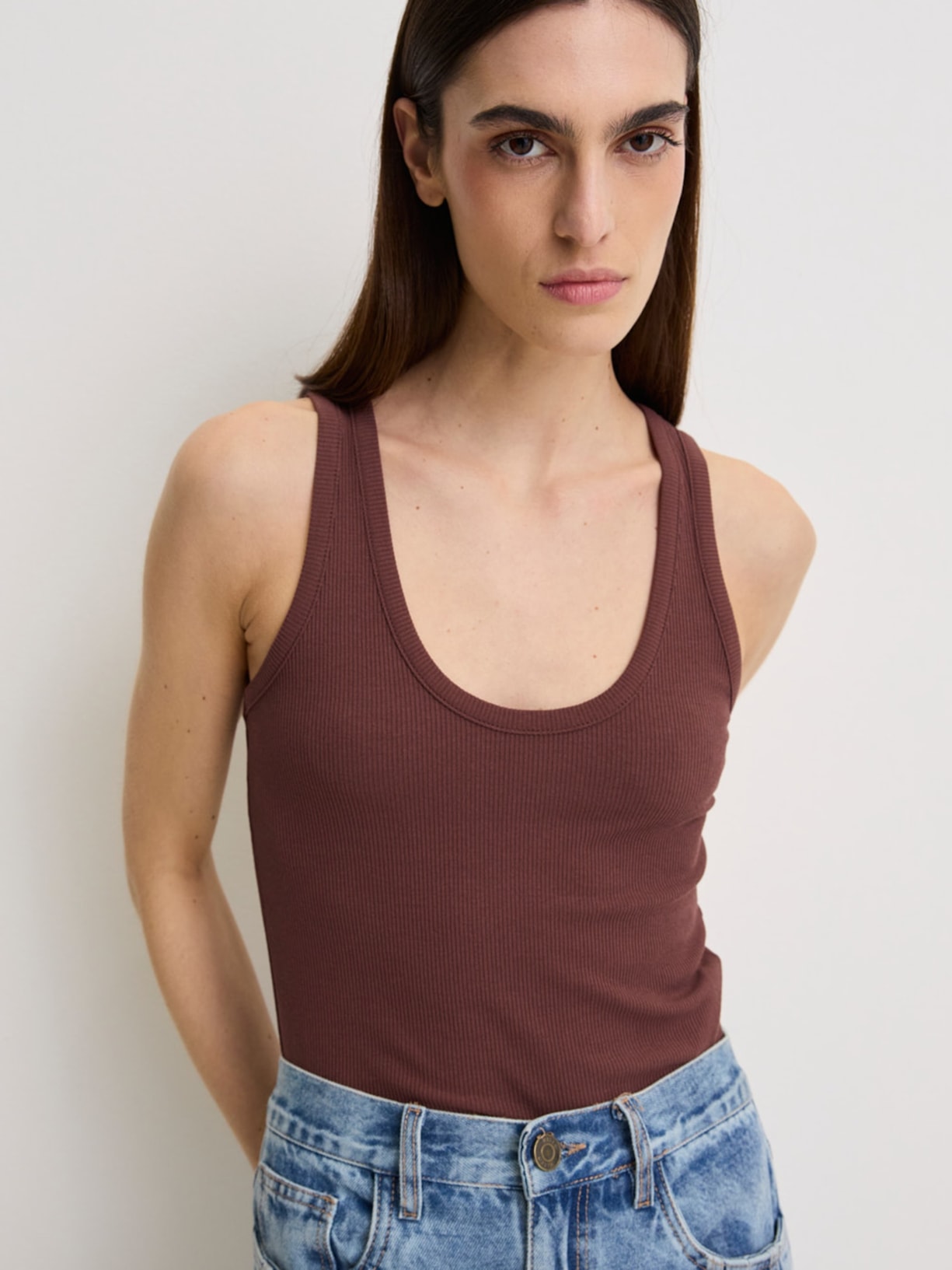 Regata Feminina Melanie I26 Marrom Mixed