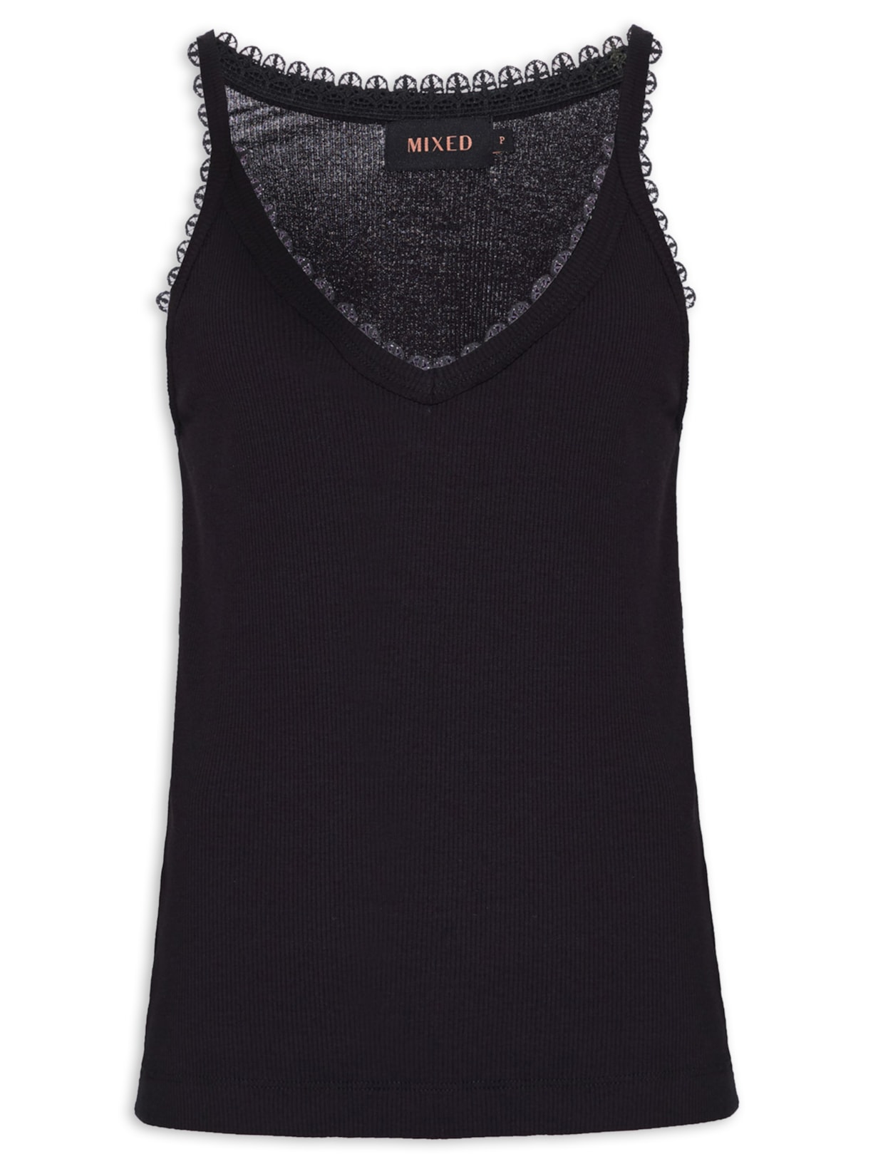 Regata Feminina Milly I26 Preto Mixed