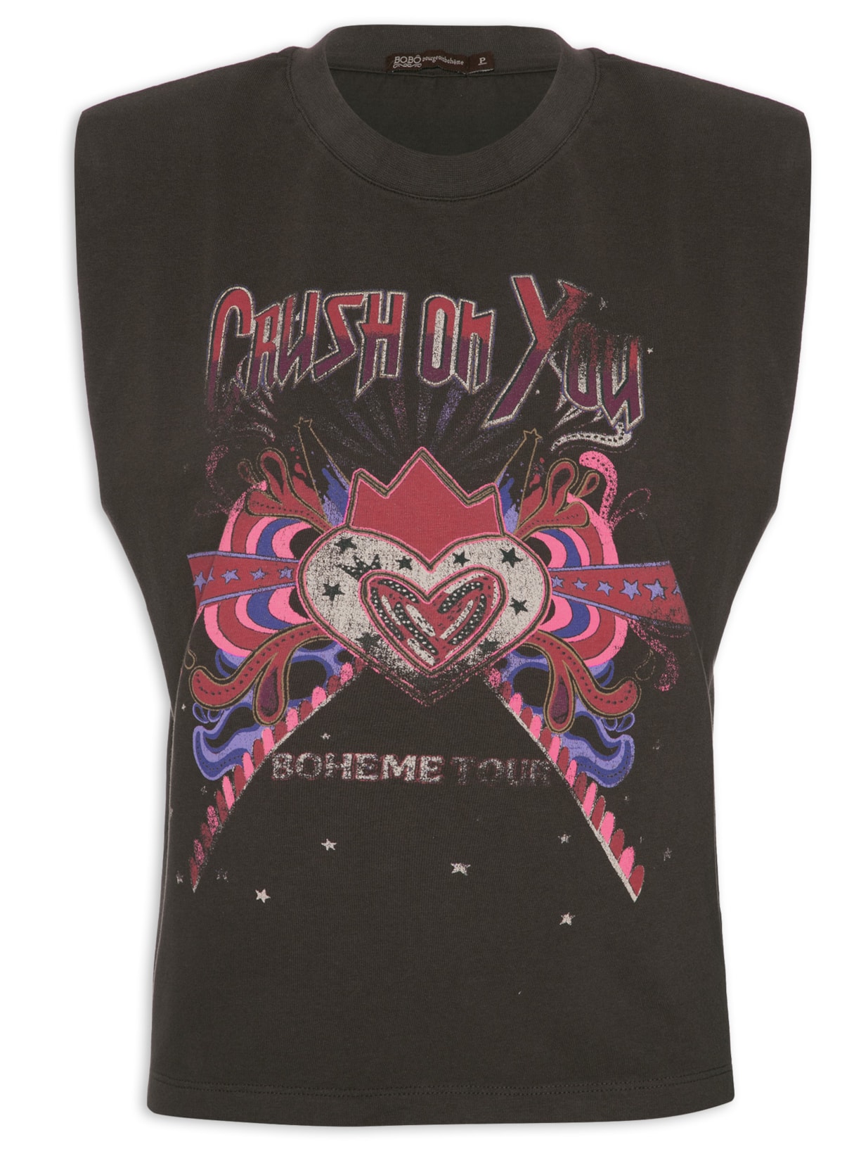 Regata Feminina Muscle Crush On You - Cinza