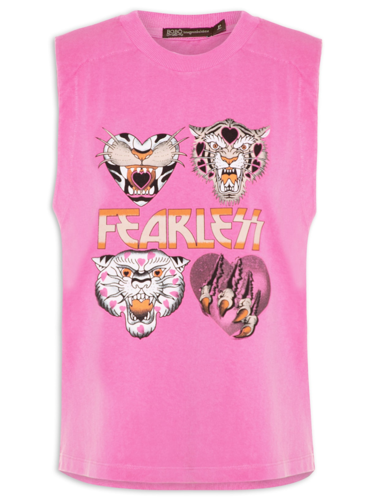 Regata Feminina Muscle Fearless - Rosa