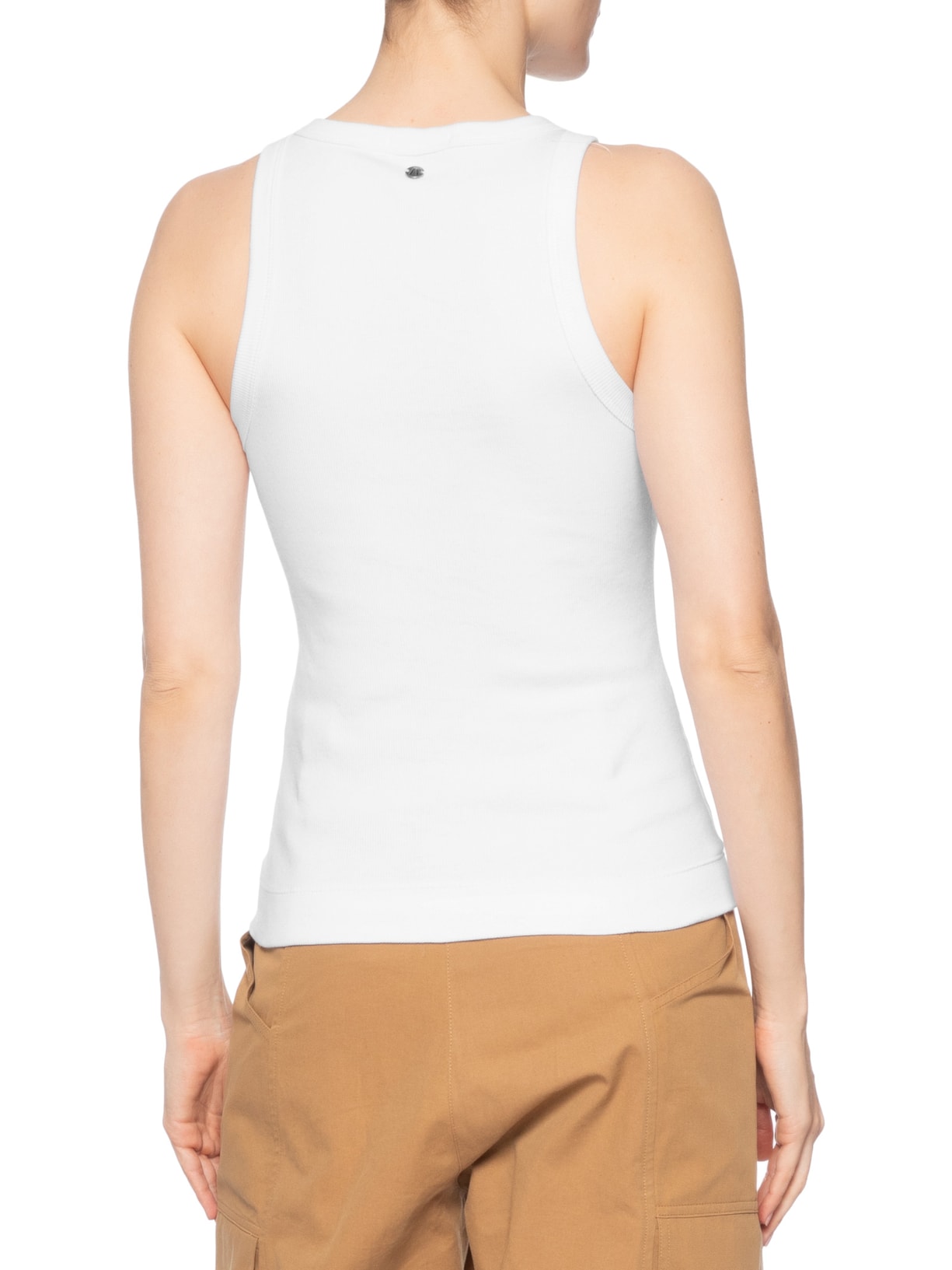 Regata Feminina Nadador Com Friso Frontal Branco Animale Jeans