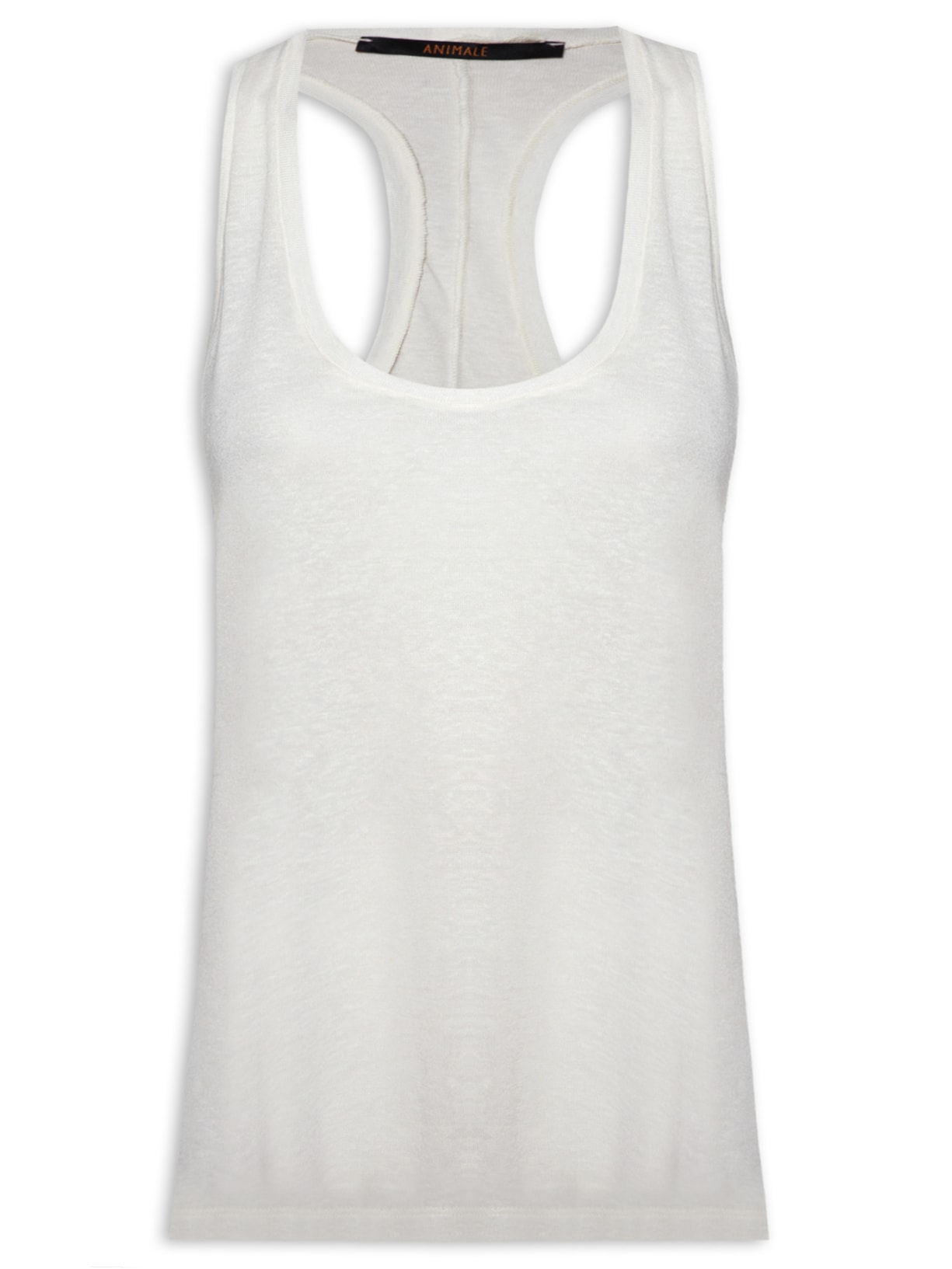 Regata Feminina Nadador Linho Malha - Branco