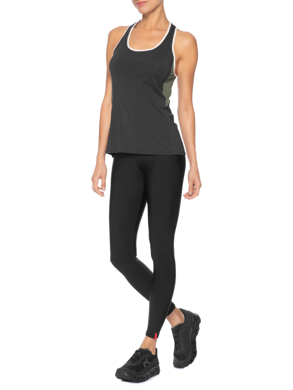 Regata Feminina Nadador Lisa Athleta Preto Body For Sure