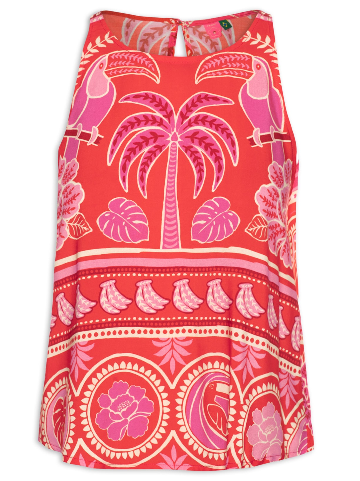 Regata Feminina Nascer De Verão - Vermelho