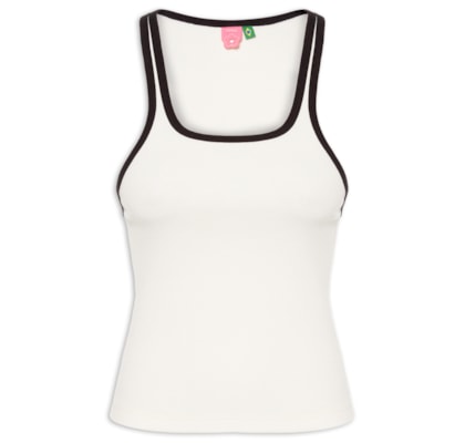 Regata Feminina Nina Bicolor - Branco