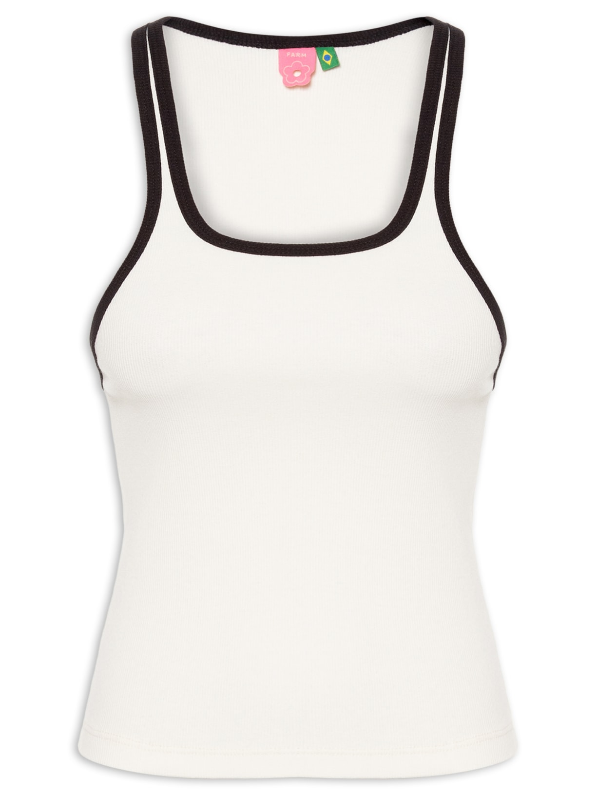 Regata Feminina Nina Bicolor - Branco