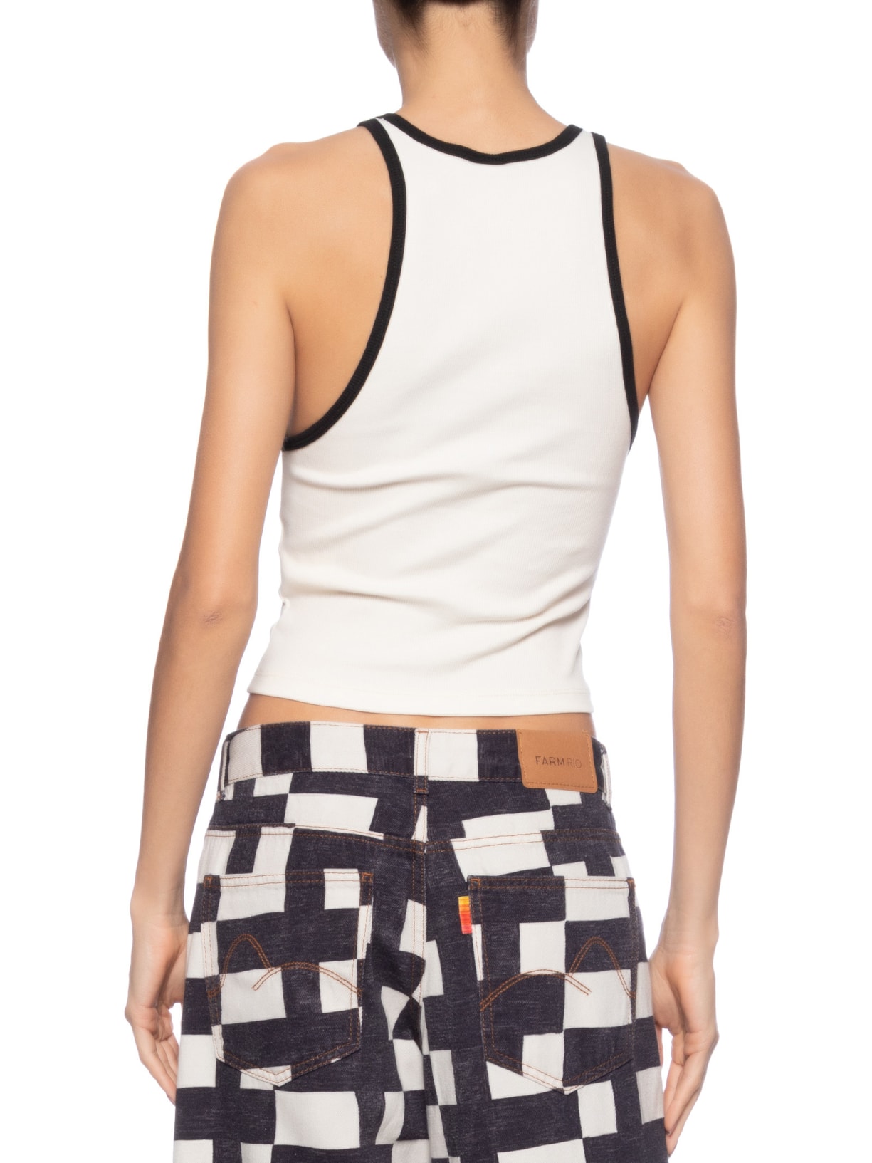 Regata Feminina Nina Bicolor Branco Farm