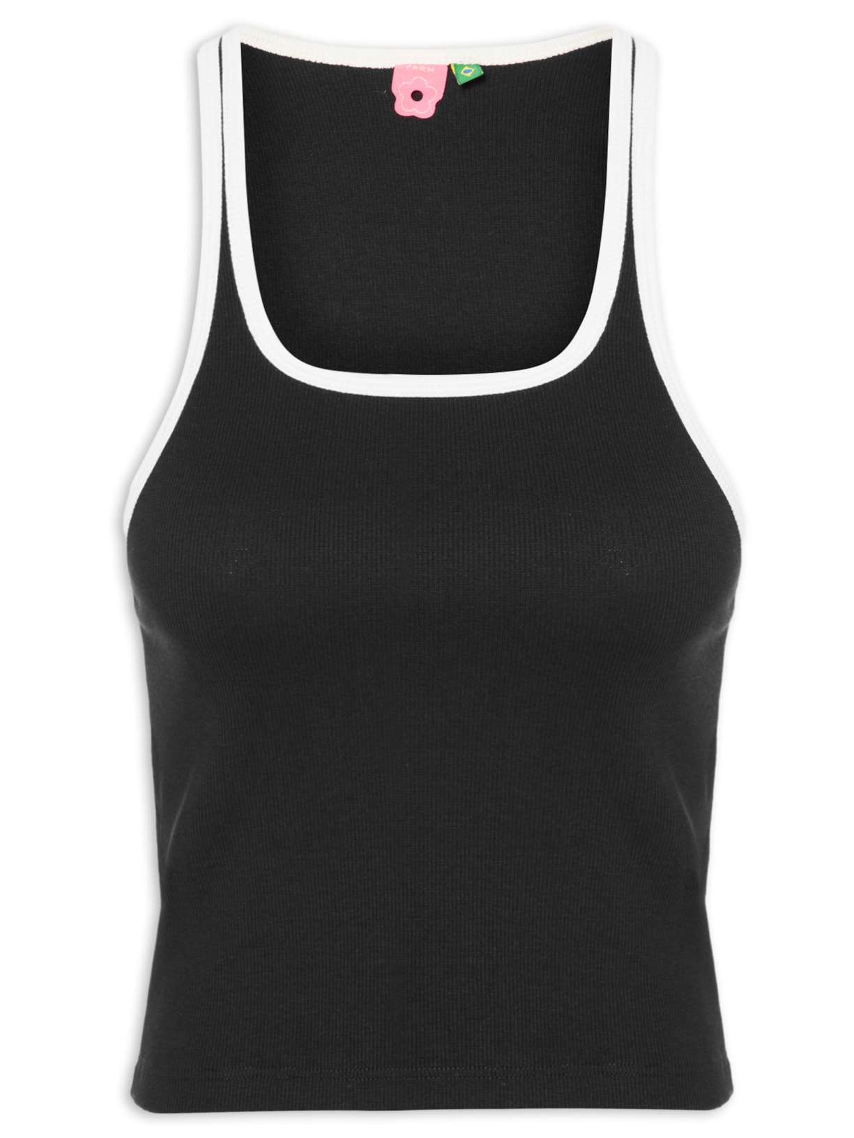 Regata Feminina Nina Bicolor - Preto