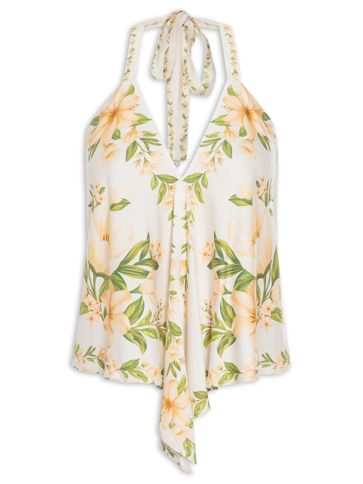 Regata Feminina Nó Florata - Off White