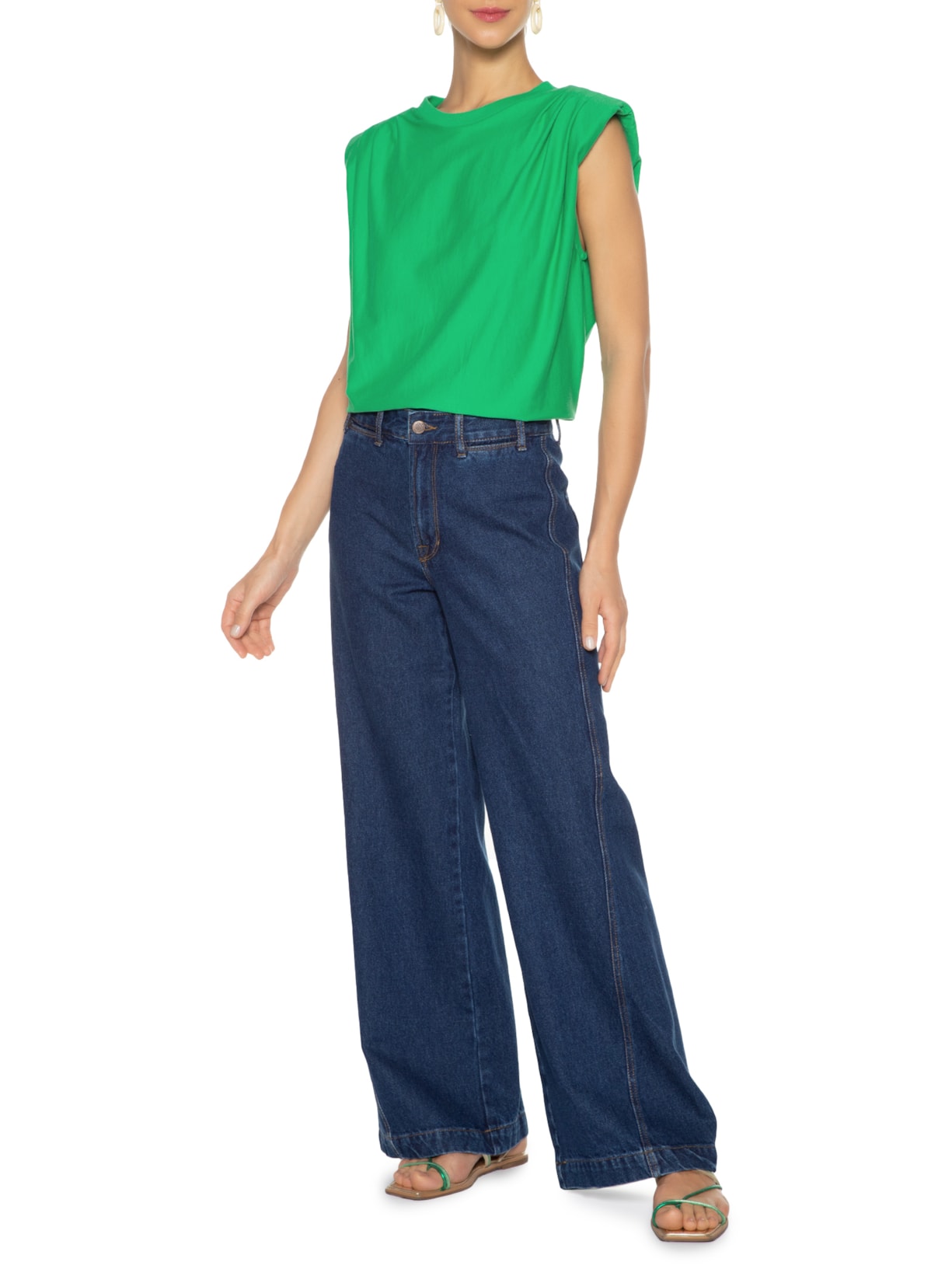 Regata Feminina Ombreira Verde Farm