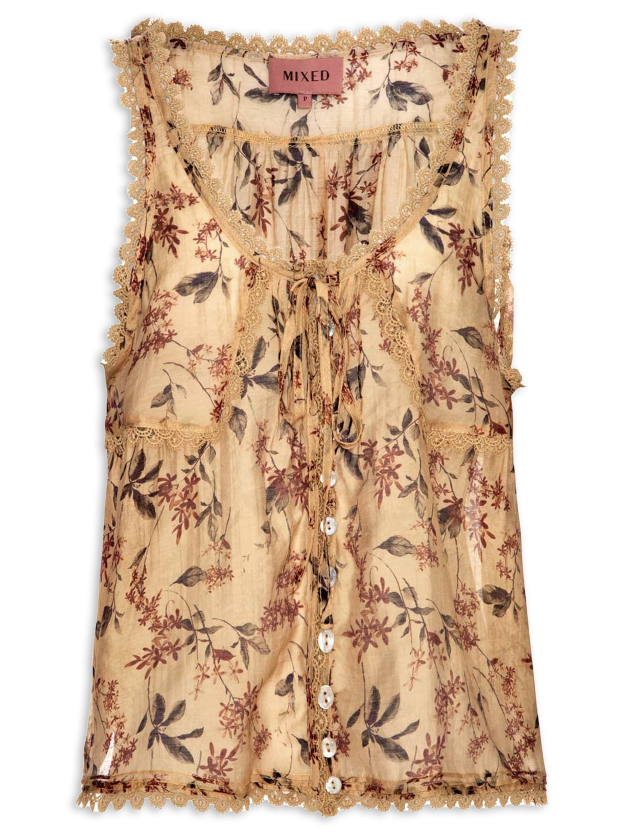 Regata Feminina Orquidaria - Amarelo