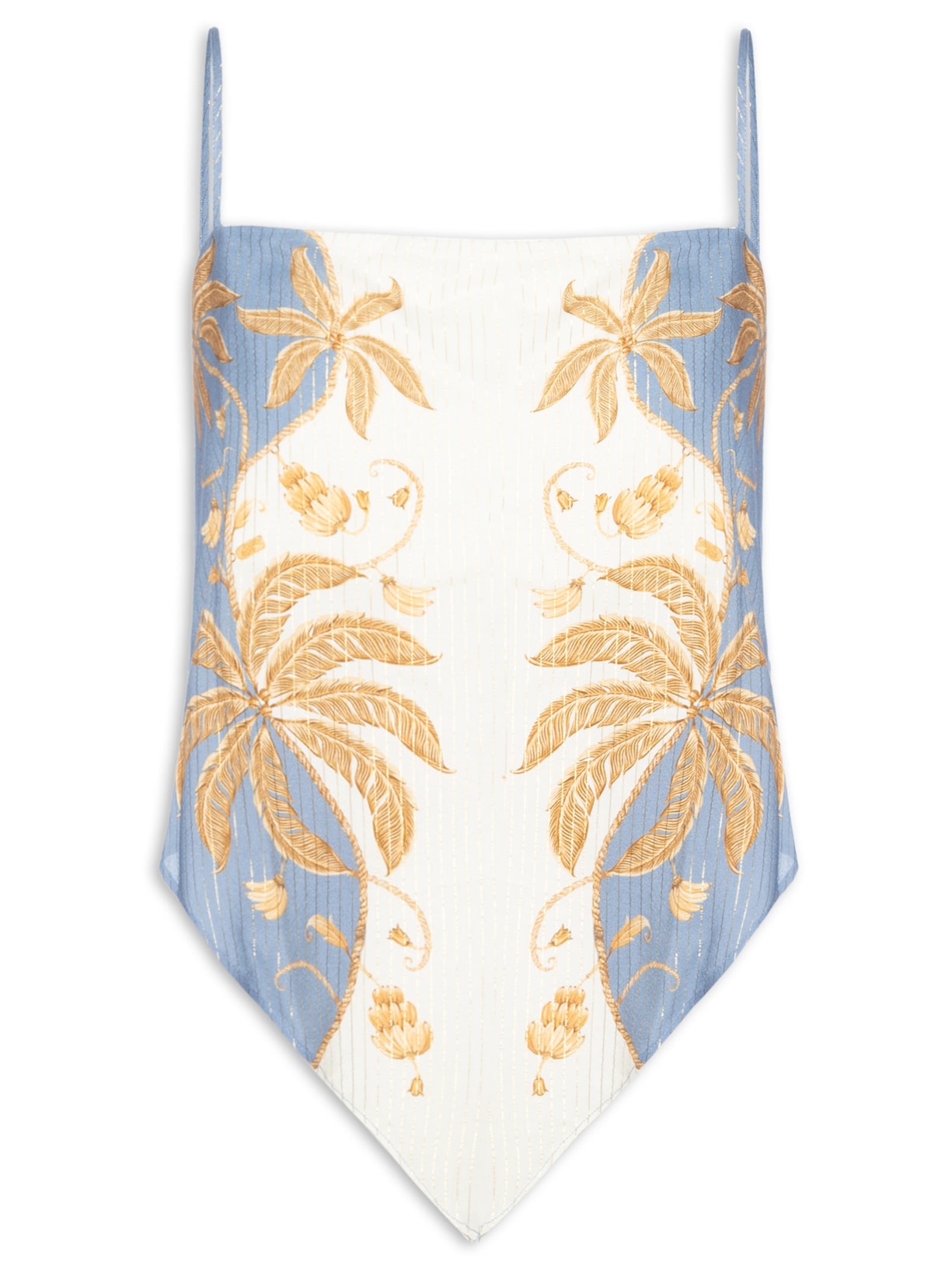 Regata Feminina Ourinho Tropical - Branco