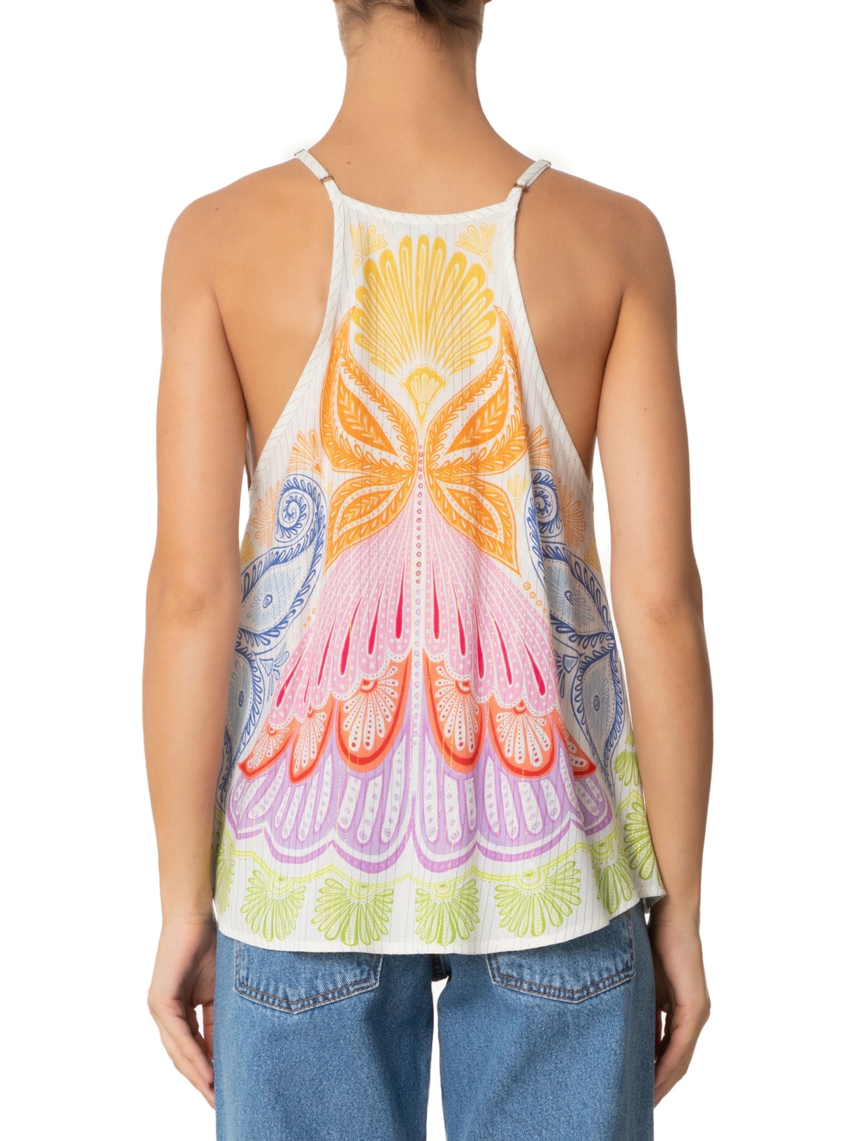 Regata Feminina Papillon Laranja  Farm