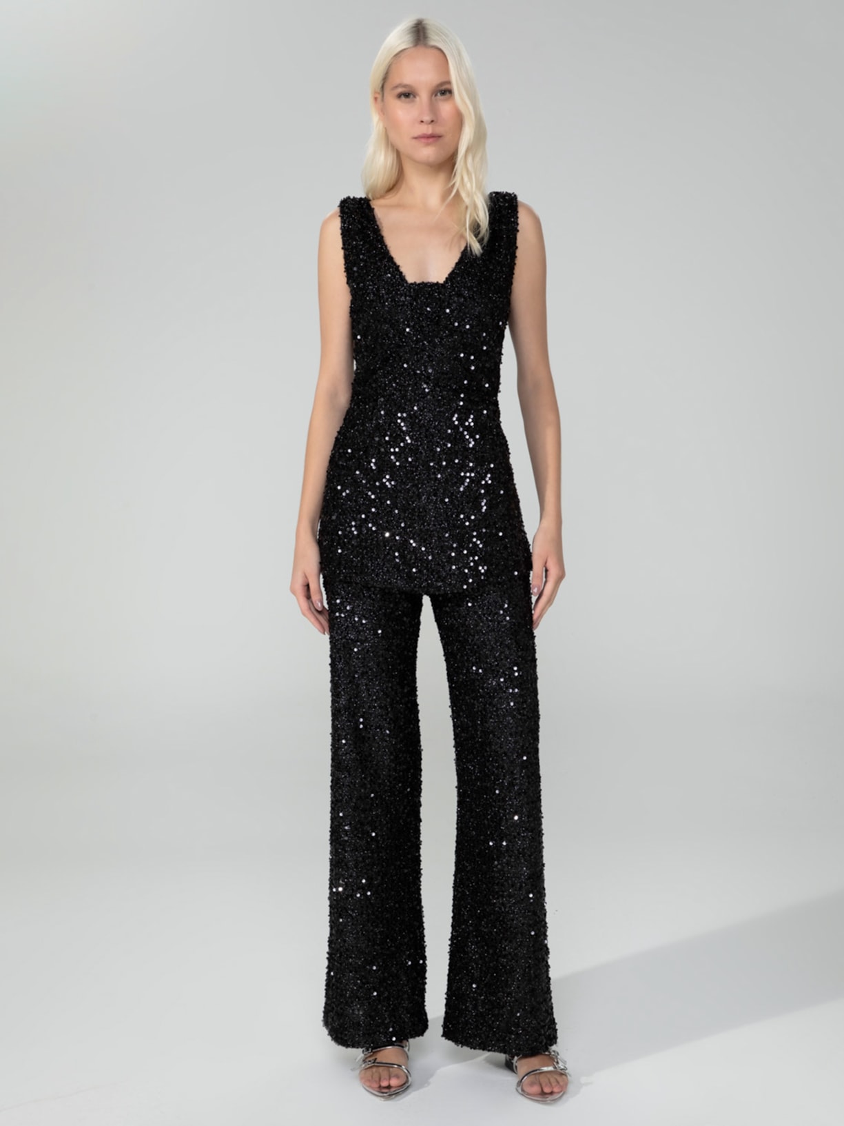 Regata Feminina Party Preto Mixed