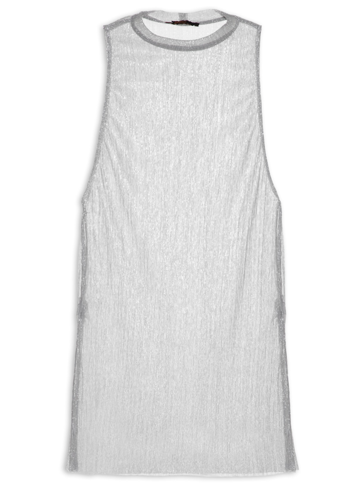 Regata Feminina Plissada - Prata