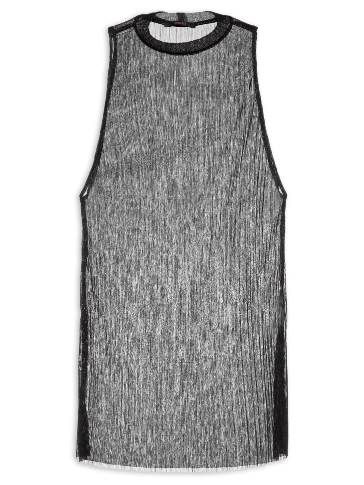 Regata Feminina Plissada - Preto