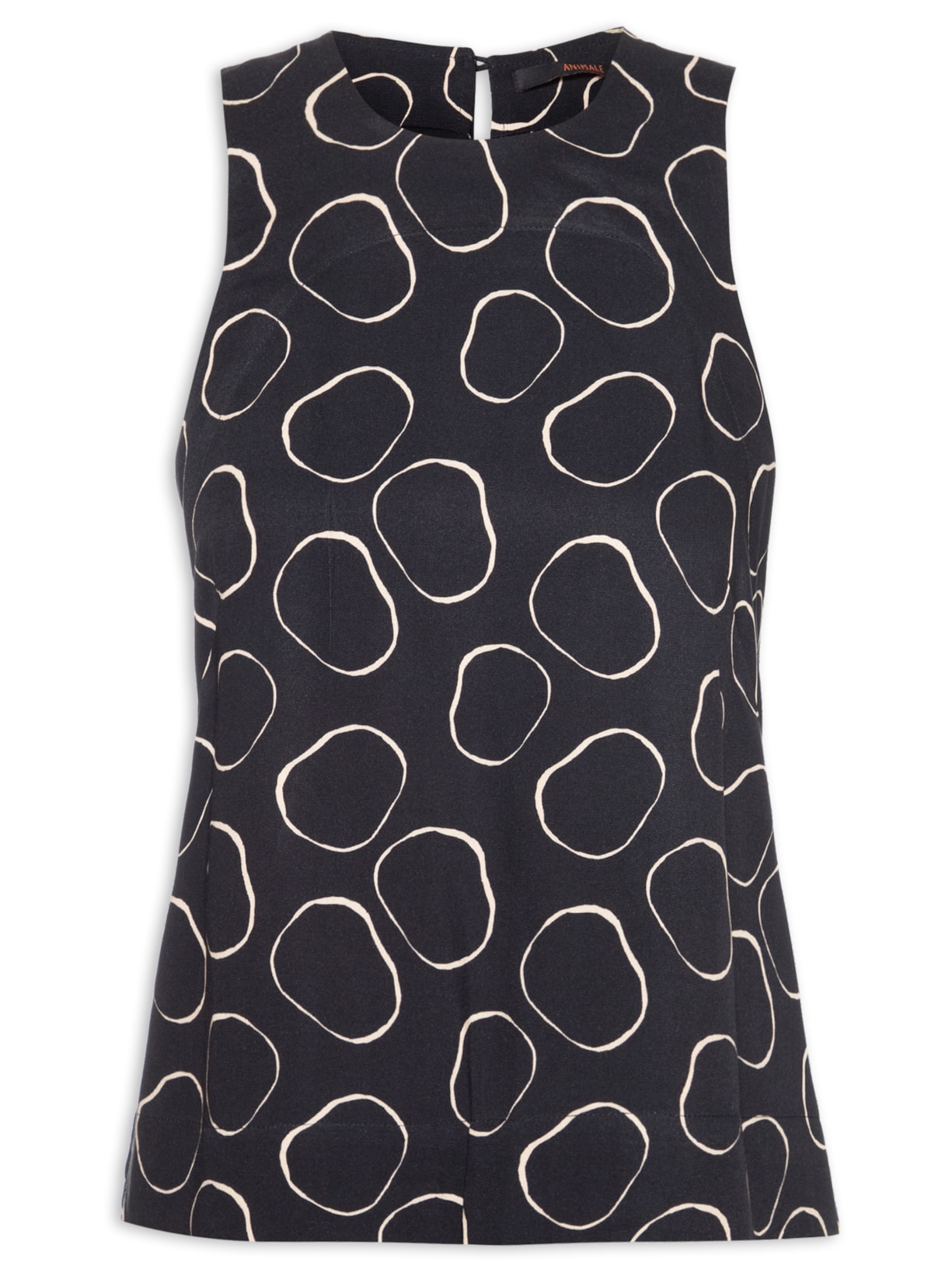 Regata Feminina Pois Aro - Preto