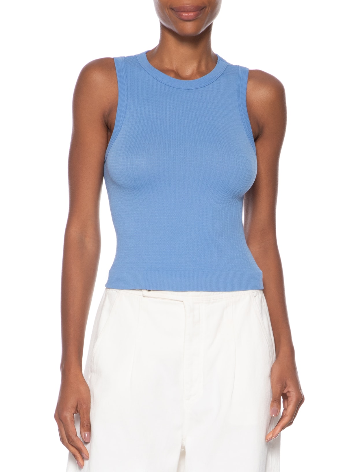 Regata Feminina Poliamida Básica Azul Basiq