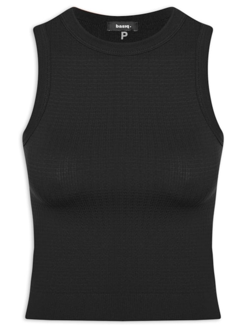 Regata Feminina Poliamida Básica - Preto