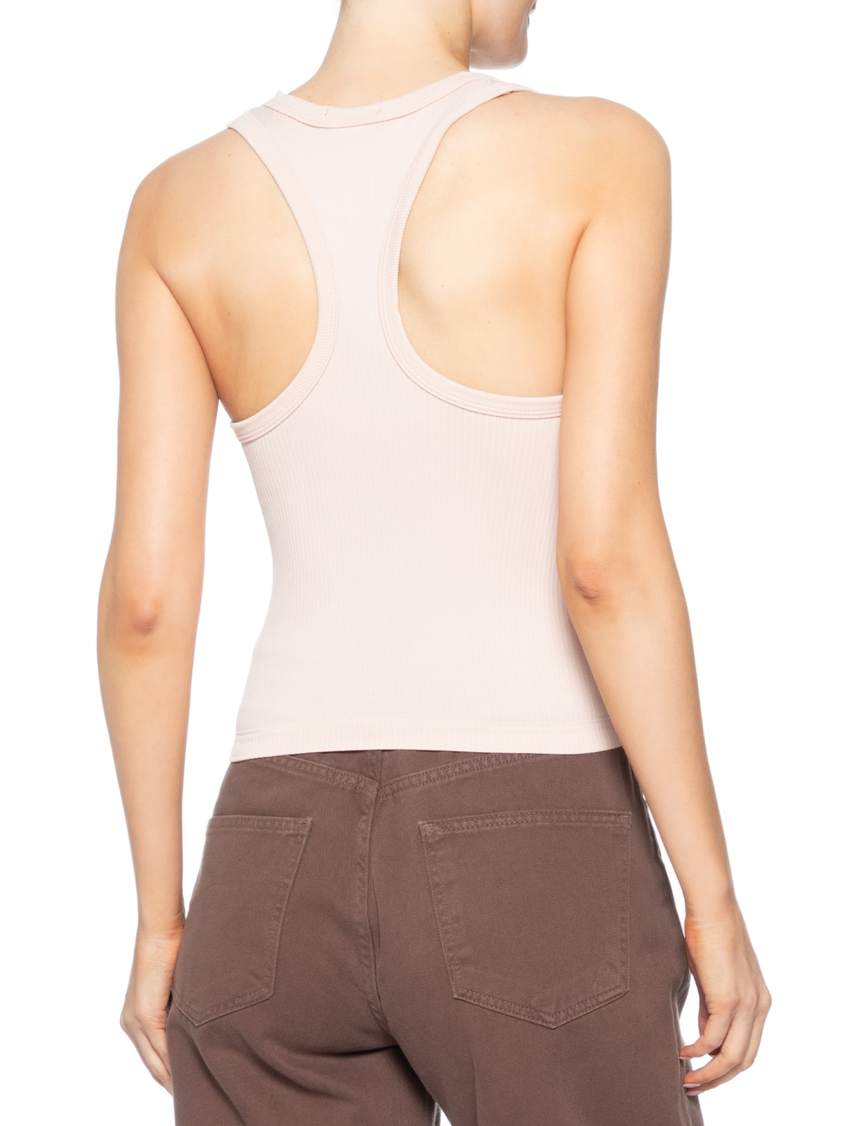 Regata Feminina Poliamida Canelada Nadadora Rosa Basiq