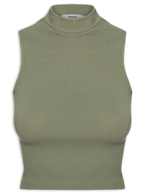 Regata Feminina Poliamida Gola Alta - Verde